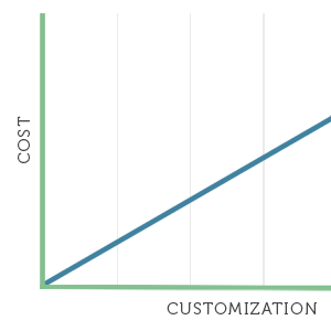 Cost versus customization